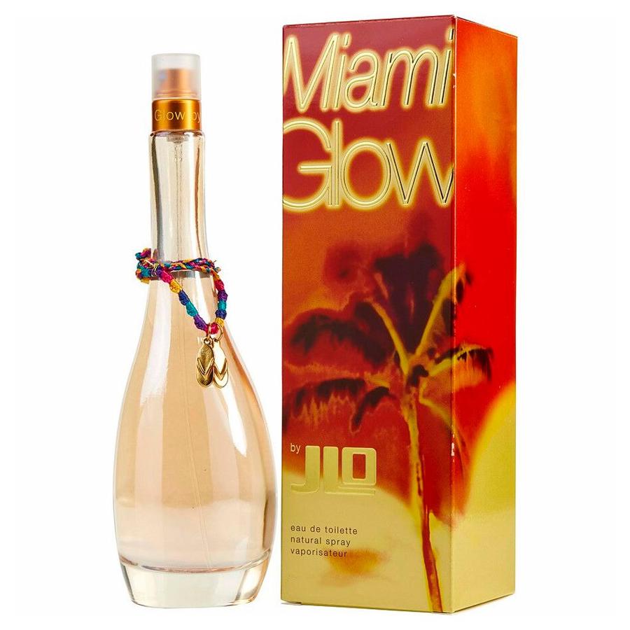 Miami Glow by Jennifer Lopez women’s EDT 3.4 oz bottle with charm