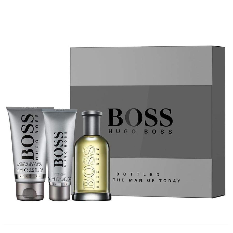 Foto de Boss Bottled by Hugo Boss para hombre, juego de regalo EDT de 3,4 oz