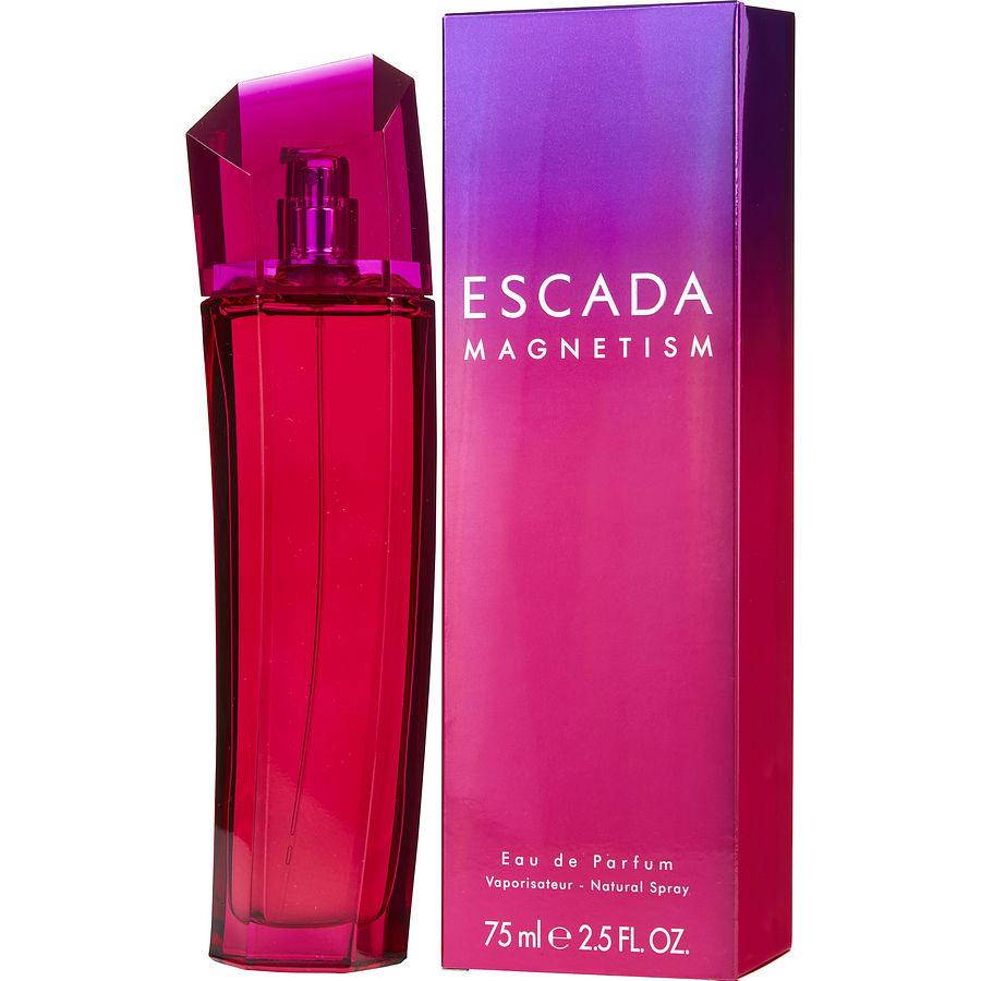 Escada Magnetism EDP for women 2.5 oz, magenta curved bottle