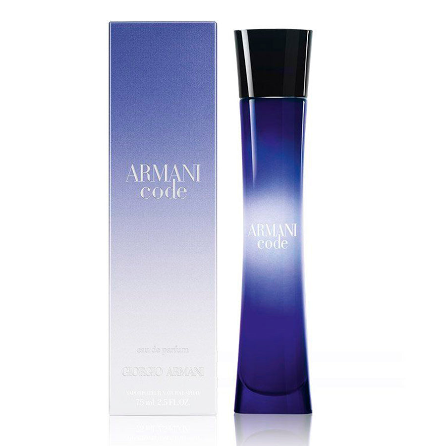 Armani Code for Women EDP spray 2.5 oz sapphire blue bottle