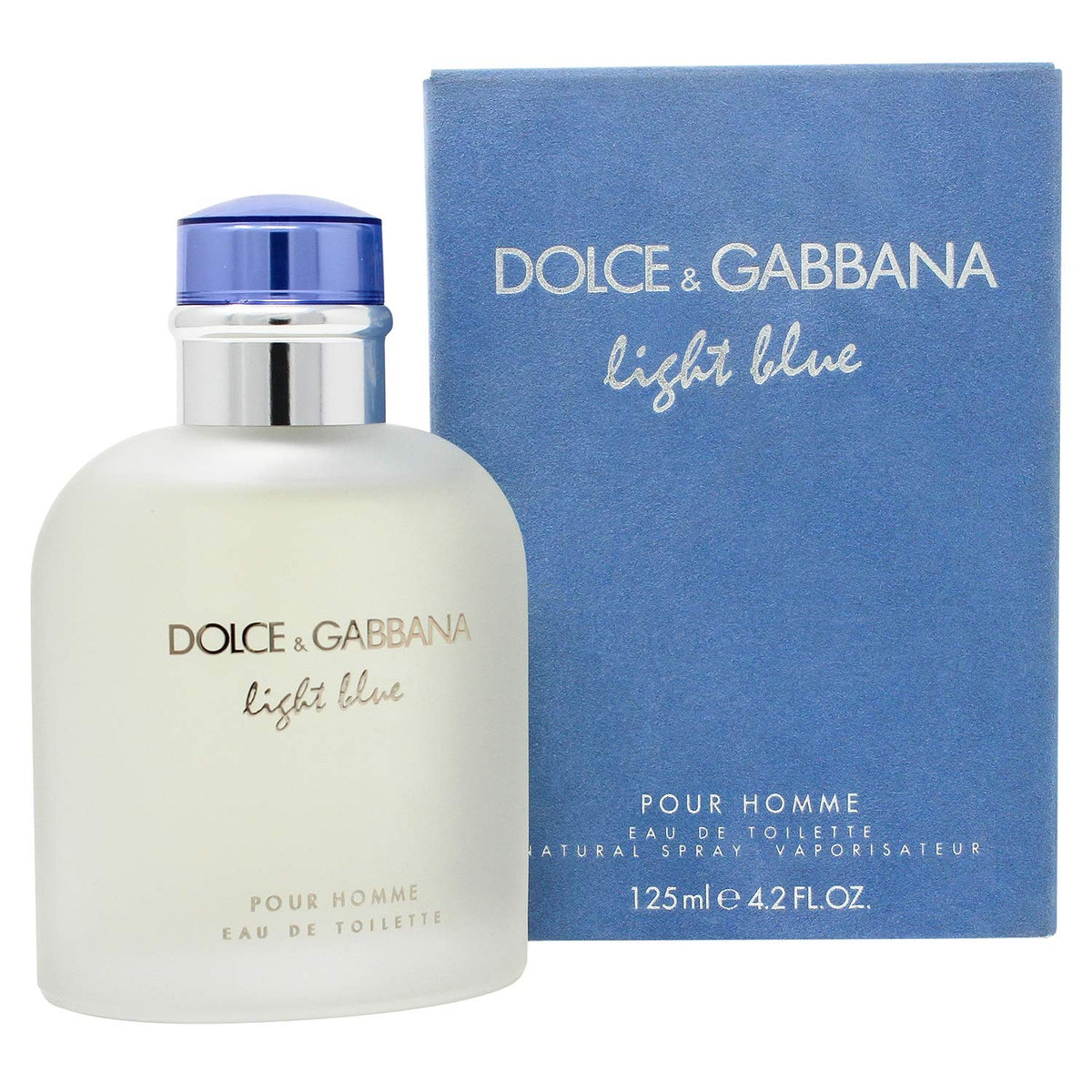 Dolce & Gabbana Light Blue EDT para hombre, botella esmerilada de 4,2 oz